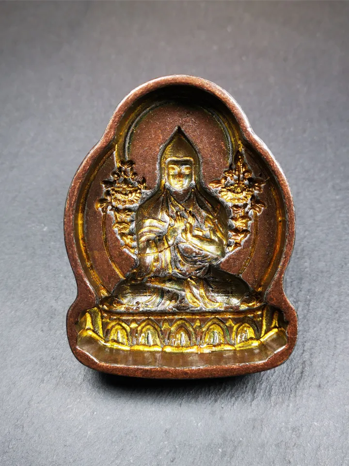 Gandhanra Tibetan Buddha Statue Tsa Tsa Mold,Je Tsongkhapa,Copper Mould For Making Clay Buddha Statue,Tsha Tsha