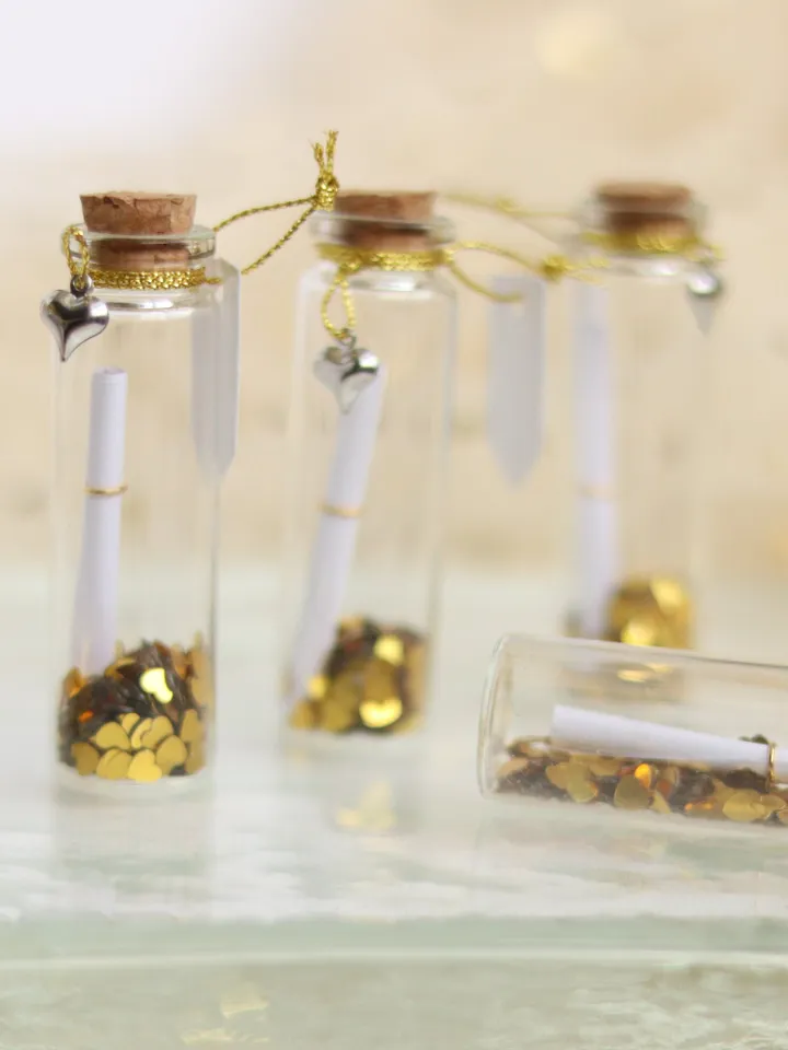 Message in a bottle , Potion vials, Wish Jars, small Cork bottles, miniature glass jars, little gift