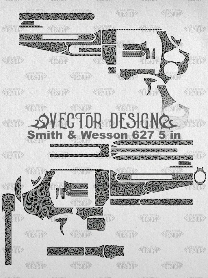 VECTOR DESIGN Smith & Wesson 627 5 in Scrollwork