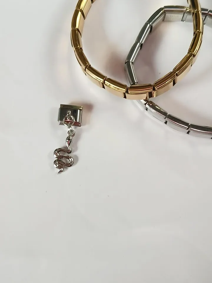 Italian Charms, 9mm Italian Charm For Bracelet, Italian Charms Classic 9mm Size Stainless Charm Links, Italian Charms