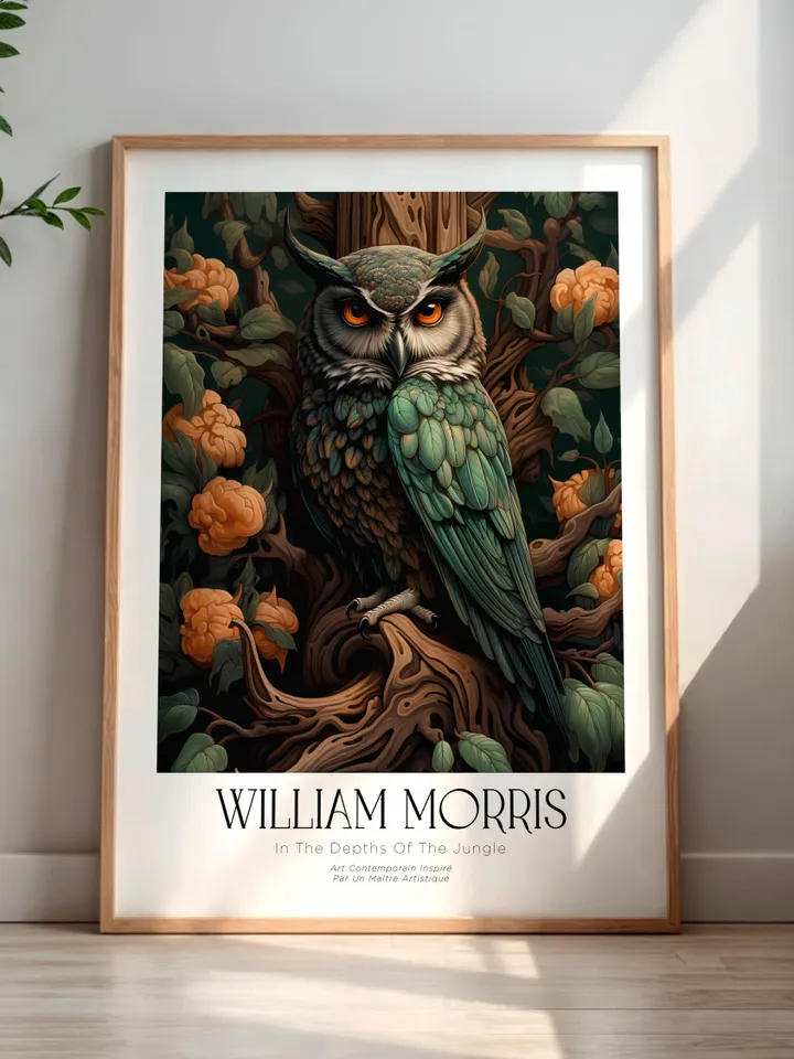 William Morris Wall Art, Vintage Botanical Print, Floral Poster Arts Decor, Digital Download, William Morris Print Digital Download AA5