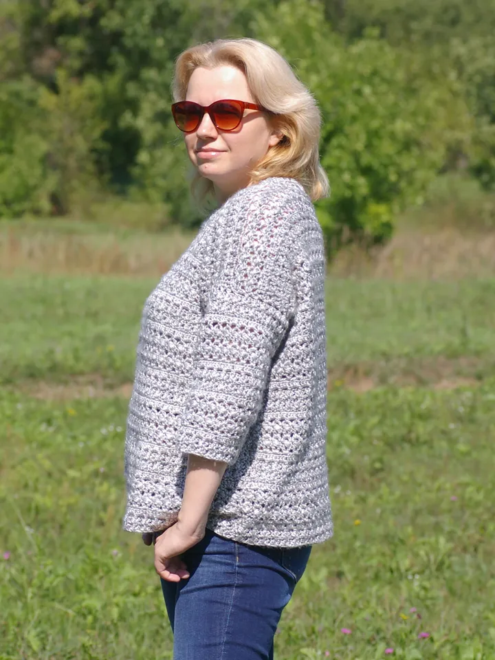 Oversized Cosy Women's Sweater Lea Crochet Pattern