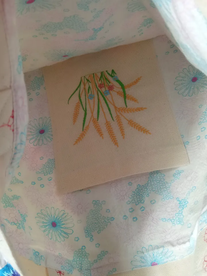 Bag shopper hand embroidery traditional ornament, tote bags