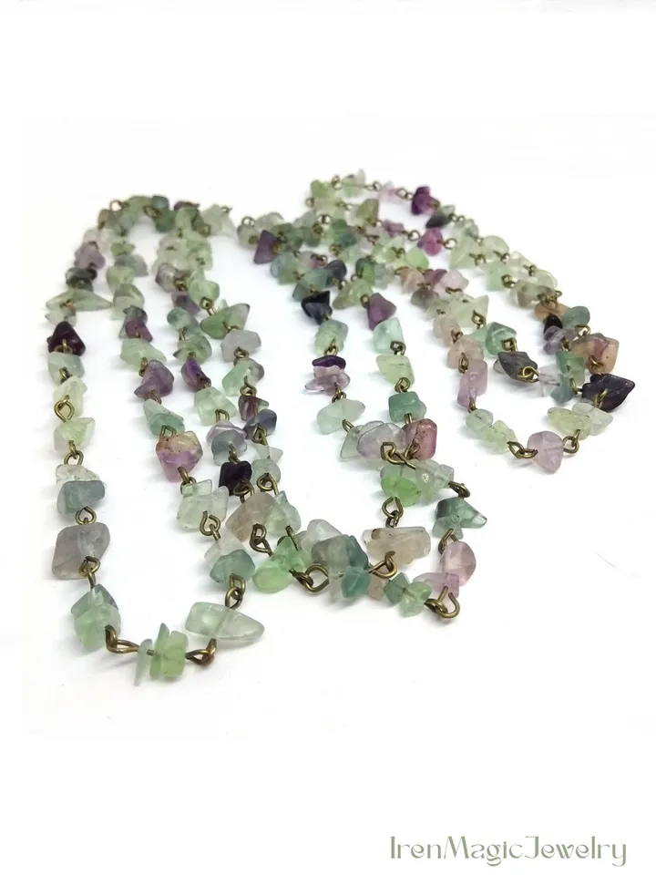 Long Fluorite Necklace