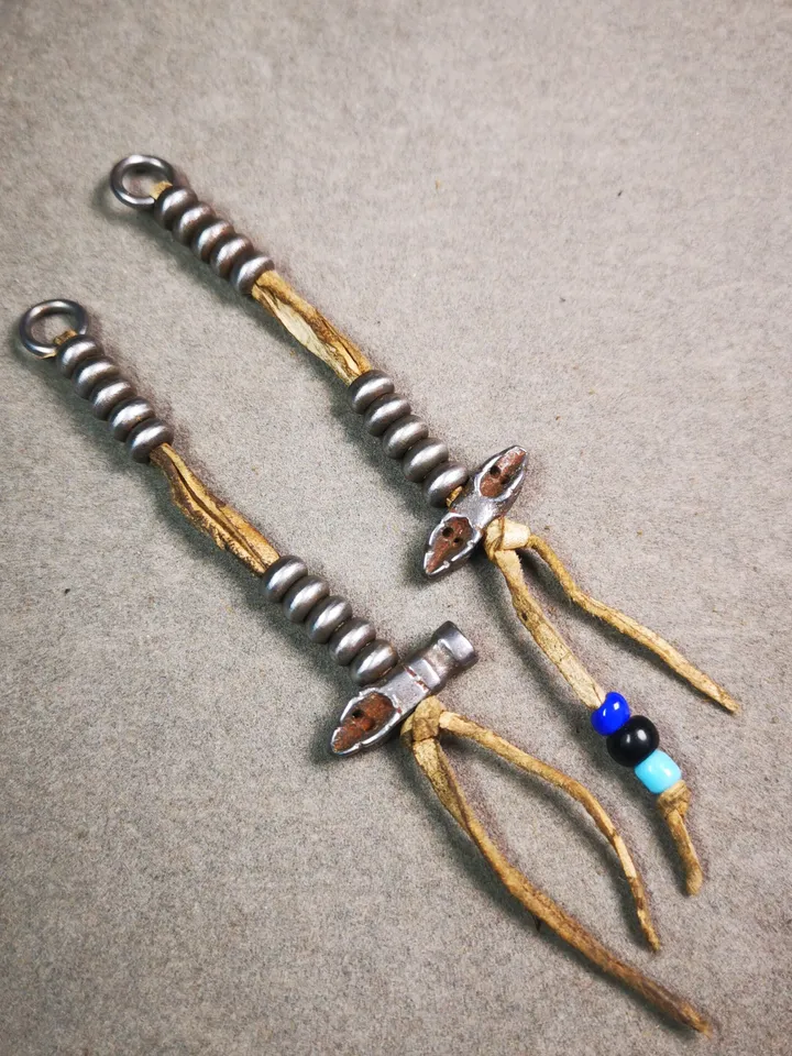 Gandhanra Handmade Tibetan Buddhist Mala Counters,Prayer Bead Counters,with Dorje and Vajra, Made of Cold Iron
