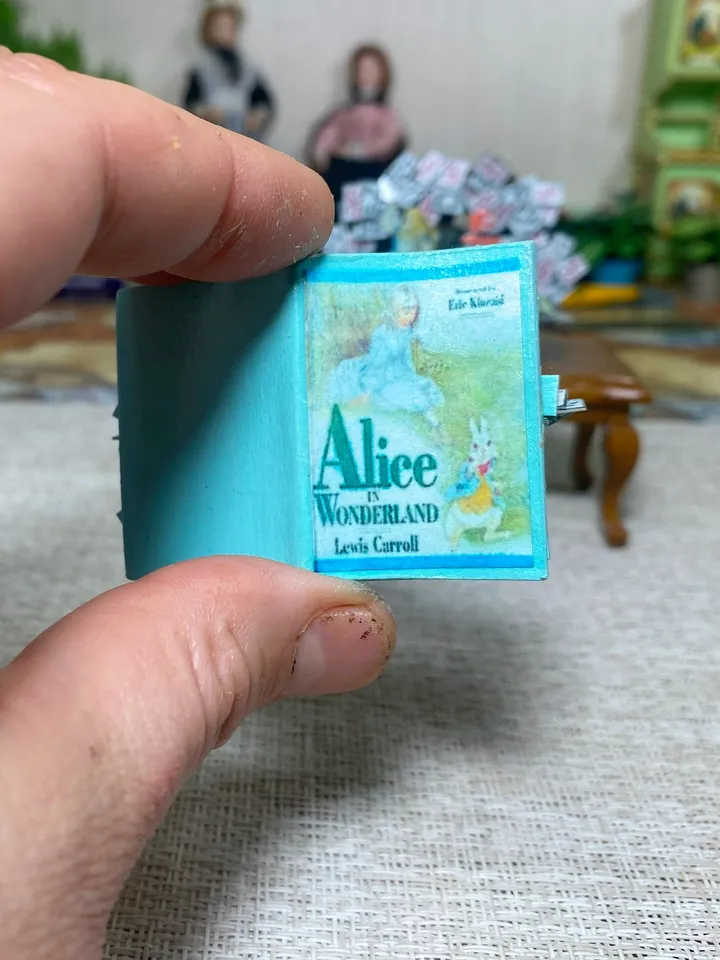Tutorial. Magic book in the style of "Alice". Dollhouse miniature. Accessories for dolls.
