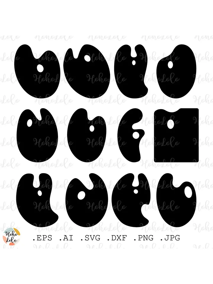 Paint Palette Svg, Paint Palette Cricut, Paint Palette Templates Dxf, Paint Palette Clipart Png, Paint Palette Stencil, Paint Palette Silhouette