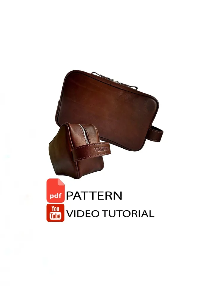 PDF Pattern for cosmetics bag - Download PDF & video TUTORIAL Punch pitch 4 mm.