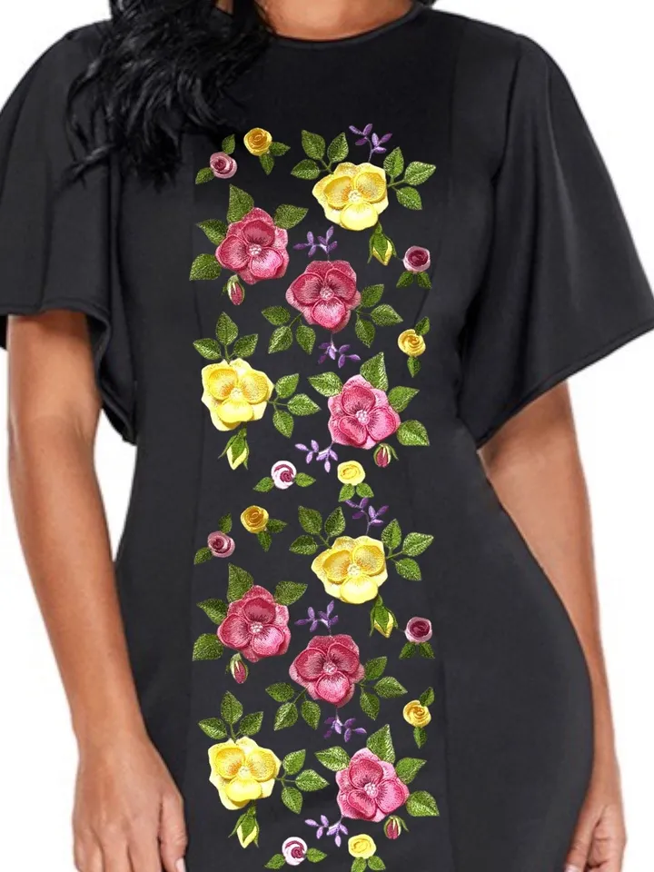 3D Roses set machine embroidery design 3D digital embroidery pattern clothing decor embroidery motif