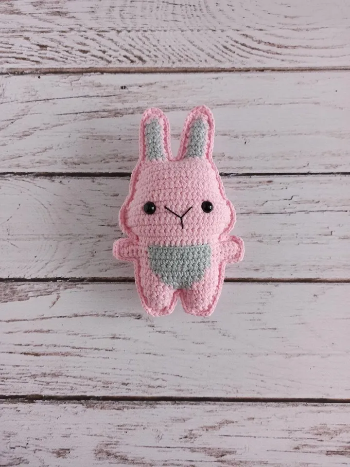 flat  toy sleeping bunny,xmas gift, first toy bunny, baby shower gift