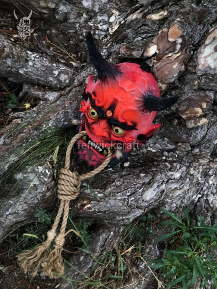 Japanese Mask / Raijin Red