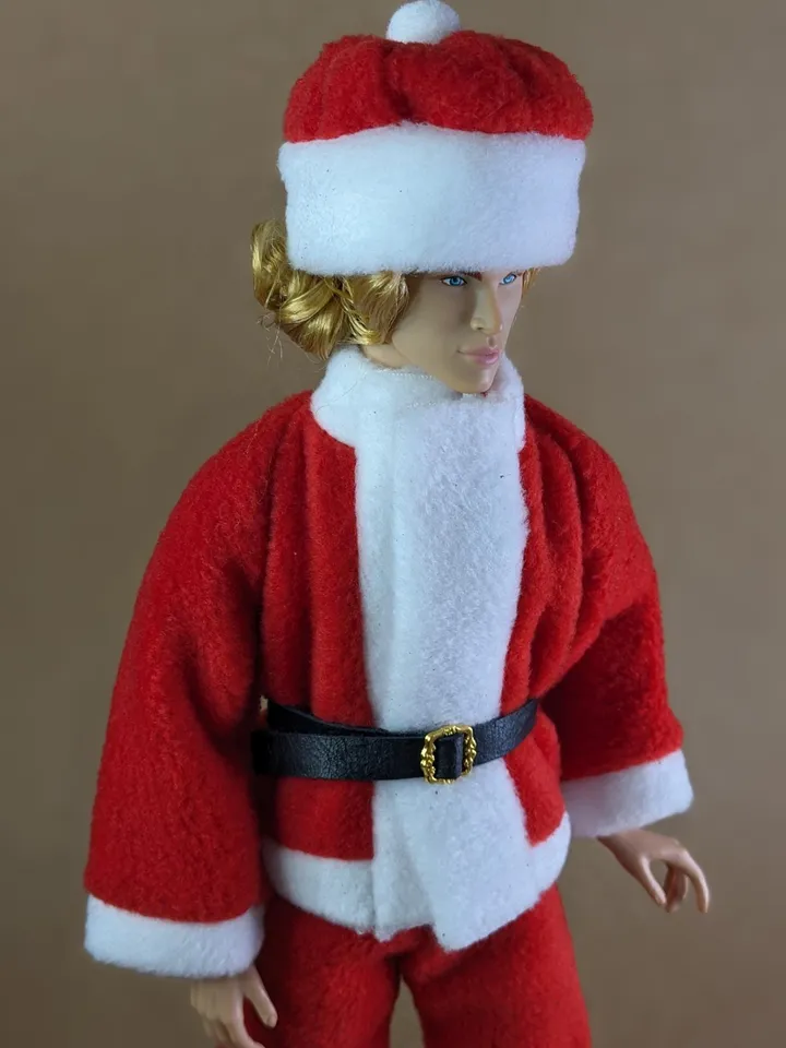 Cosplay Christmas Santa Claus costume for 13 inch Poppy Parker fashion dolls