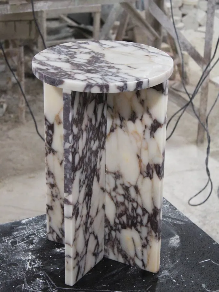 Calacatta viola side table mini model,nightstand, handmade free shipping