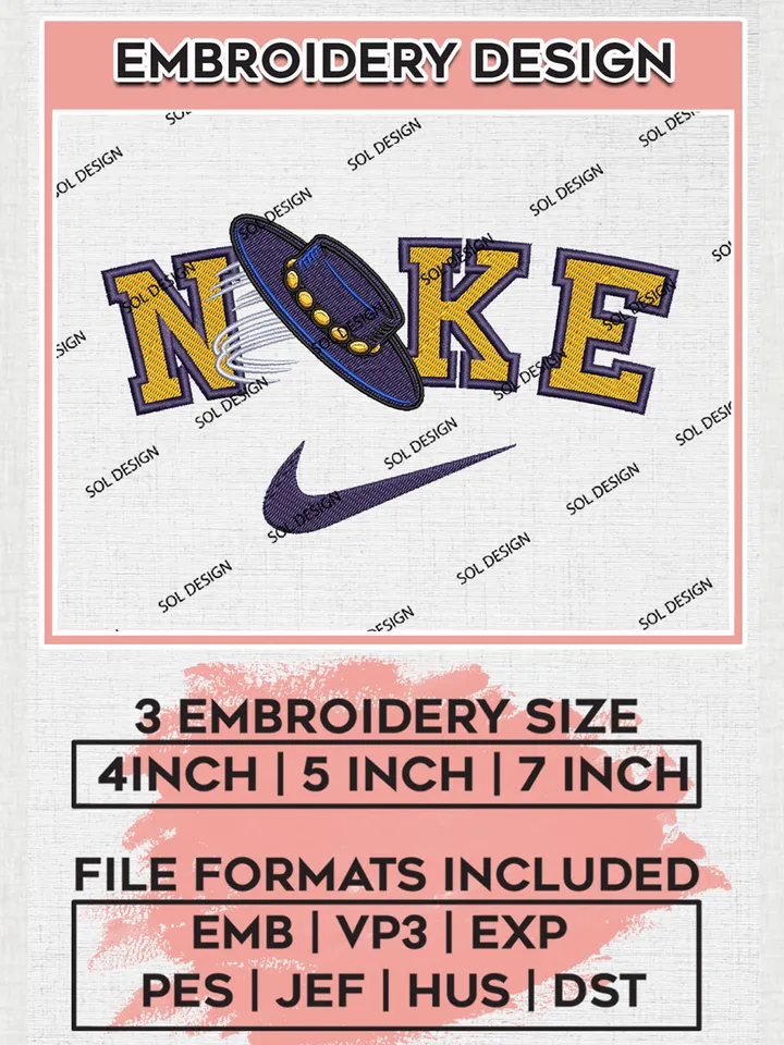 Nike UC Santa Barbara Gauchos Machine Embroidery Design, NCAA UC Santa Barbara Gauchos Embroidery Design files, NCAA Embroidery Designs, NCAA Machine Embroidery Designs, Digital Download