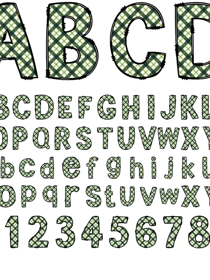 St Patrick's Day Alphabet PNG, Shamrock Alphabet Clip Art,ST Patricks Day, Digital File, Patrick's Day Sublimation, Png Digital Sublimation