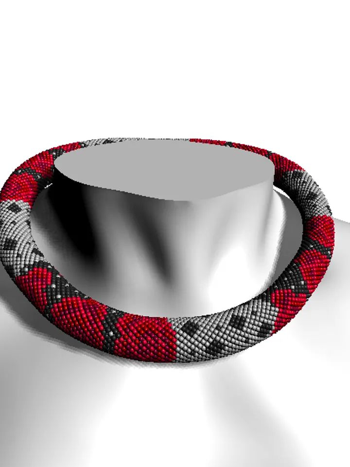 PDF Bead Crochet Pattern , Pattern for Necklace and Bracelet bead crochet
