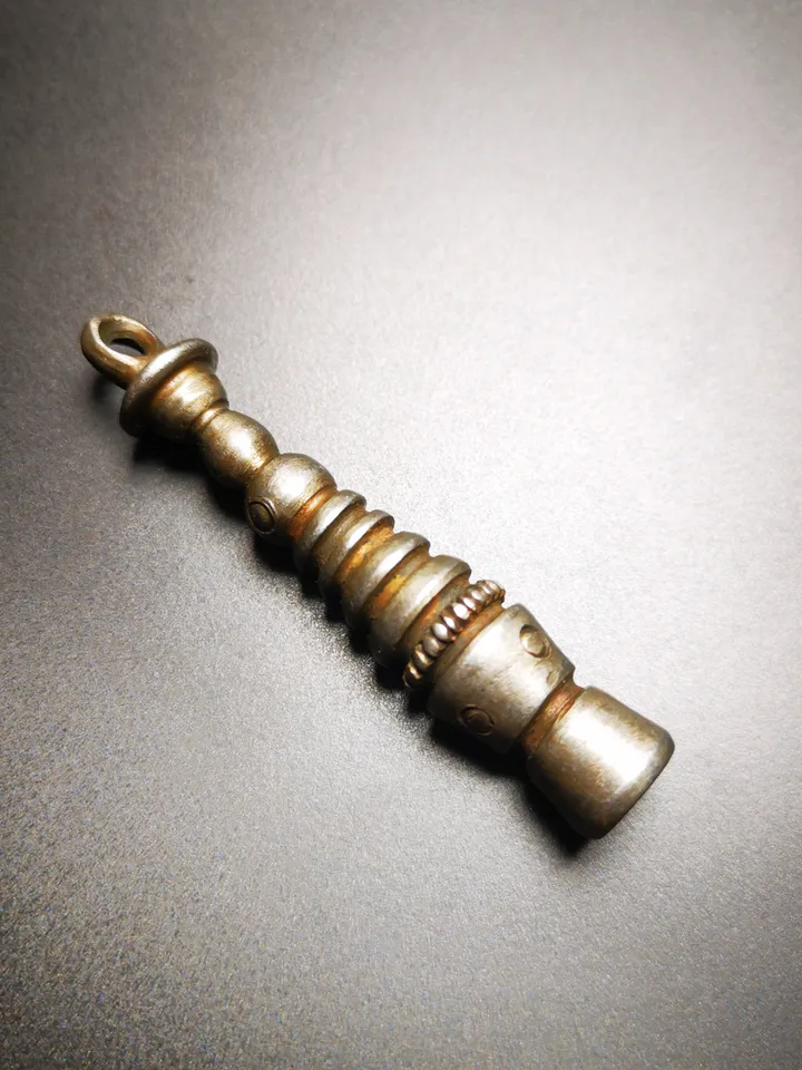 Gandhanra Handmade Tibetan Buddhist Ritual,Stupa,Pagoda,Buddhist Tower Amulet Pendant,Made of Cold Iron