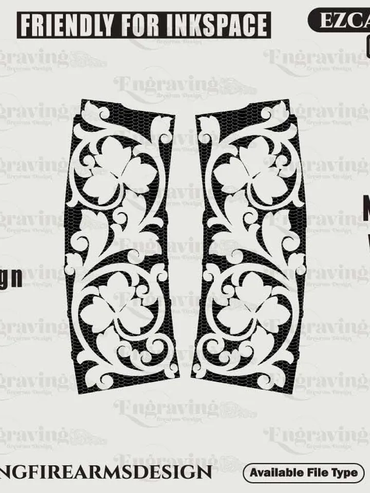 PMAG Scrolling Pattern Design Svg,lasercut,laserengraving,fiberlaser,engravingfiles,laserpattern,engravingdesign,engravingpattern,metalart
