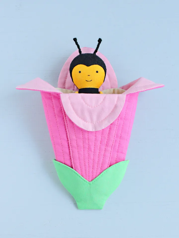 PDF Flower Sleeping Bag (House) for Mini Doll Sewing Pattern