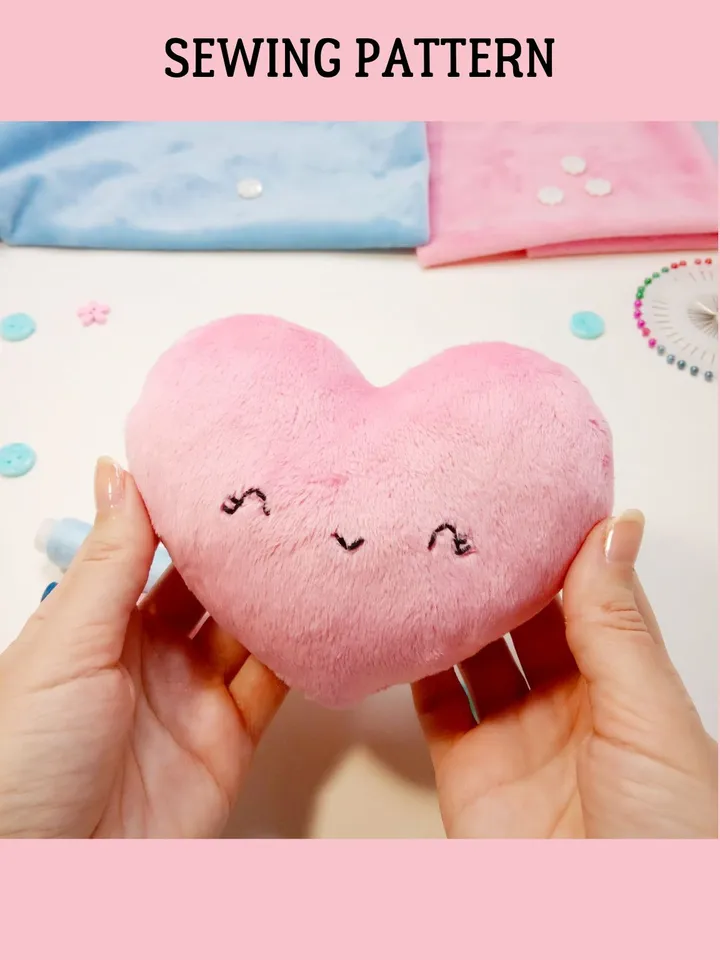 Plush Heart Sewing Pattern (2 sizes)