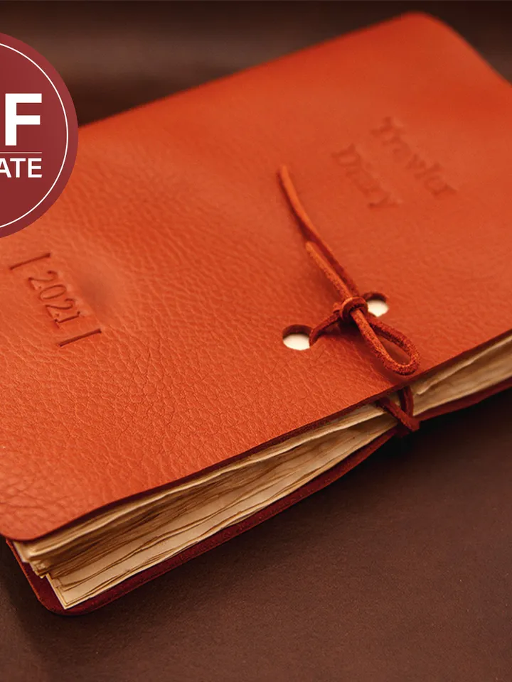 Traveler's Diary Leather Notebook A5 Template (PDF Pattern)