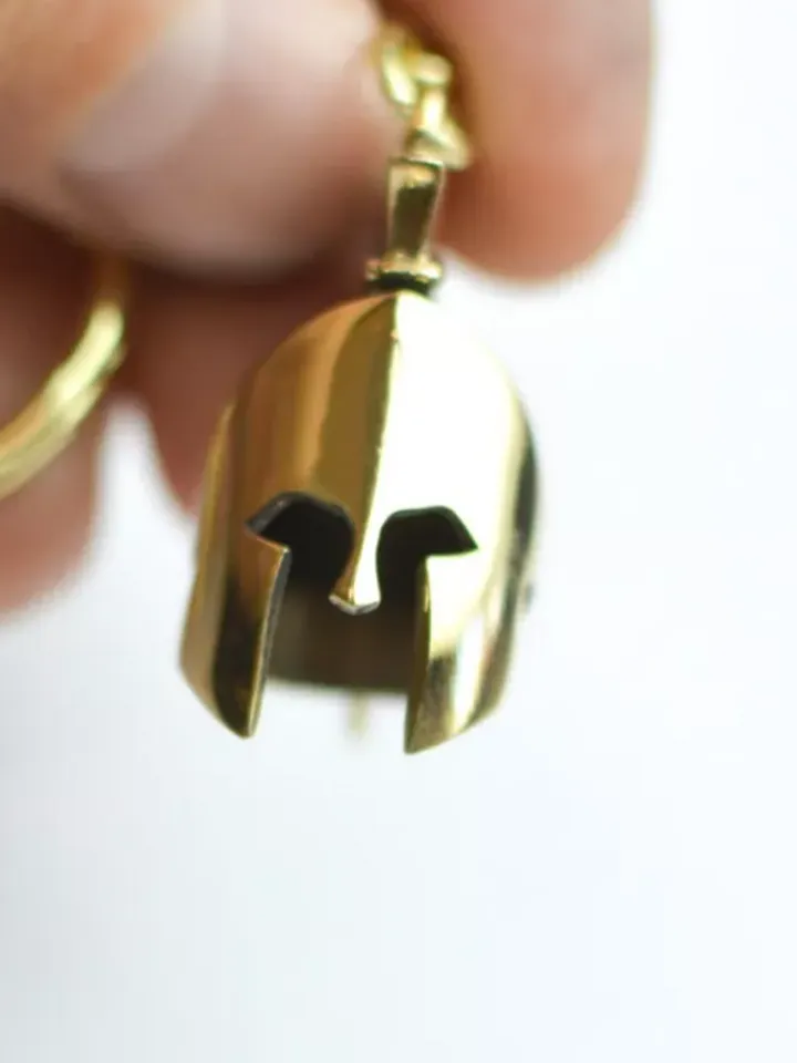 Roman helmet keychain