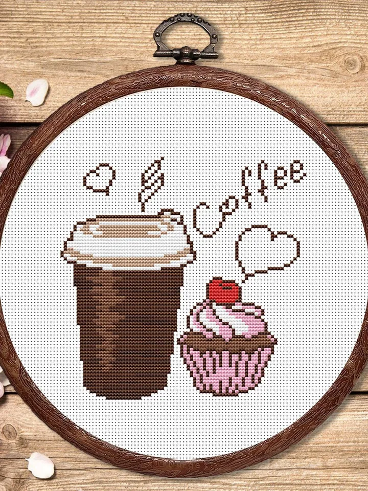 I like Coffee Cross Stitch Pattern, Kitchen Cross Stitch, Embroidery Coffee , Cup of Coffee Cross Stitch Pattern, Modern Cross Stitch #kt016