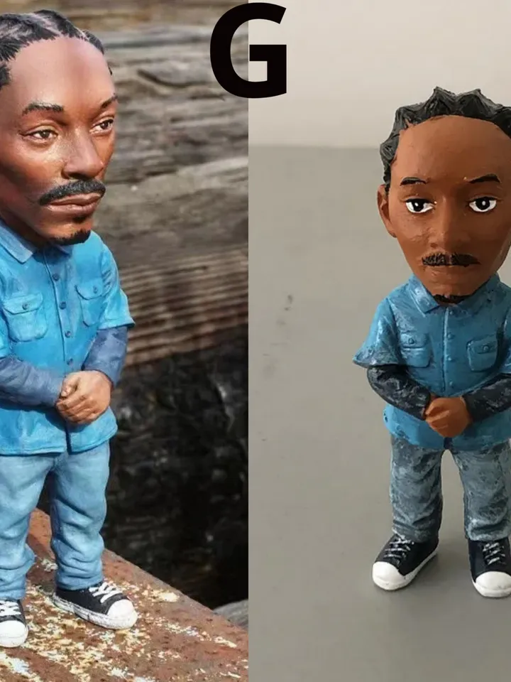 Hip Hop Legend Commemorative Resin Ornaments Memorial Resin Statue Crafts Characters Sculpture Home Garden Decoration
