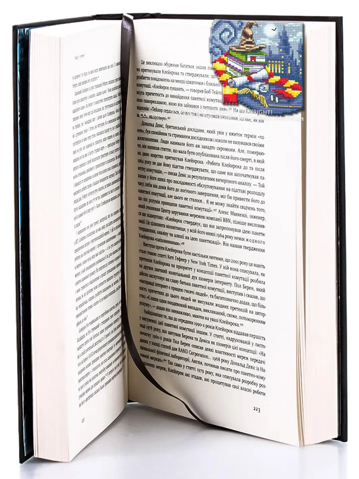 Corner bookmark cross stitch pattern PDF download Wizard school cross stitch chart, Magic bookmark pattern digital PDF Wizarding world #B358