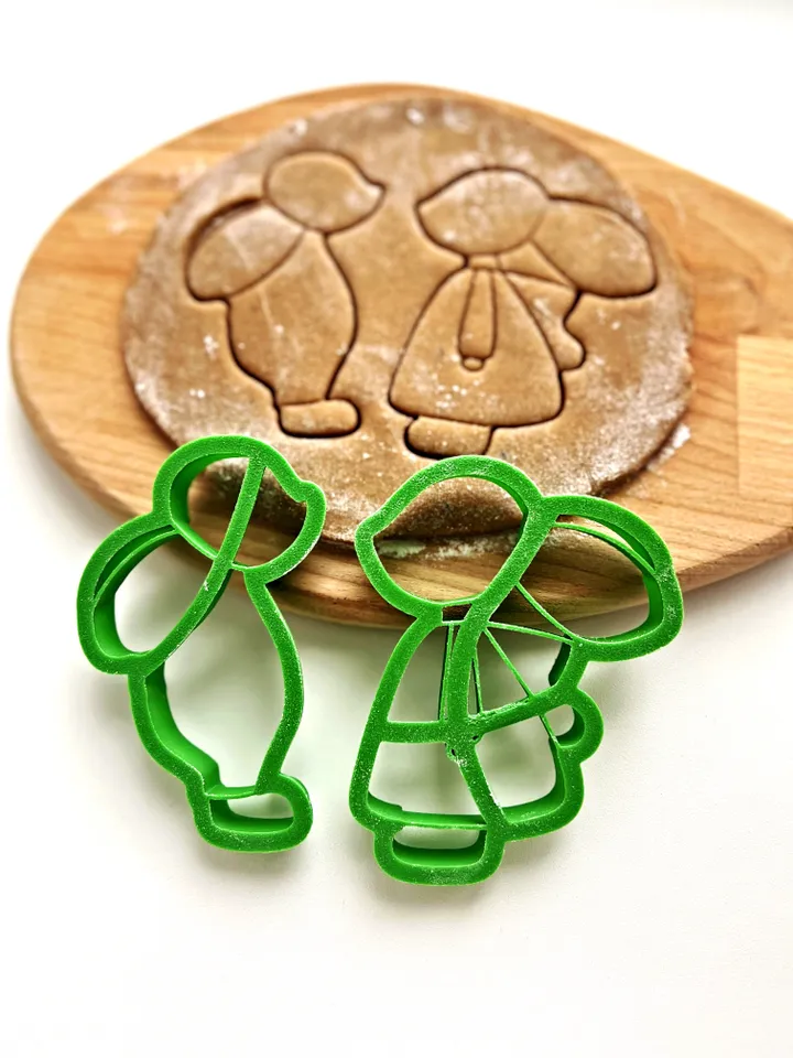 Easter Bunny cookie cutter Custom stamp for cake topper gingerbread decor cutters sugar cookies polimer clay