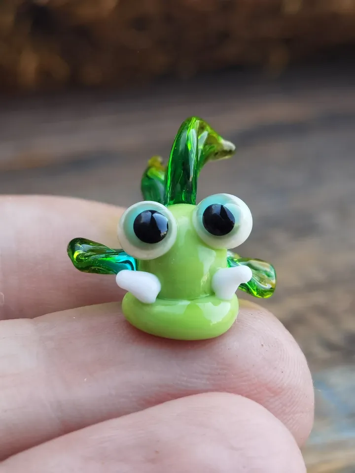 Glass Fish figurines Tiny fish Miniature fish Glass figurines Tiny glass animals Blown glass art Aquarium decor Dollhouse miniature