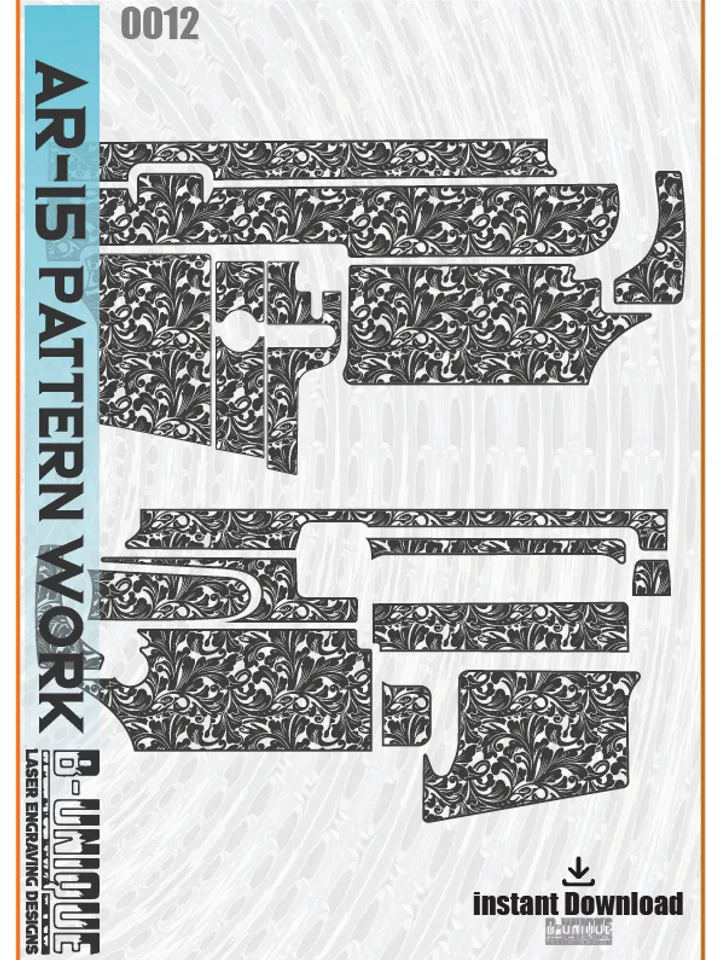 AR-15 Scroll pattern work