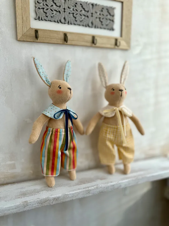 FABRIC BUNNY STEP-BY-STEP SEWING PATTERN AND TUTORIAL