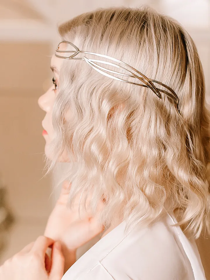 Jewelry for modern elves and fairies Elven style diadem bridal tiara art nouveau circlet Fantasy Fairy Wedding Marishka