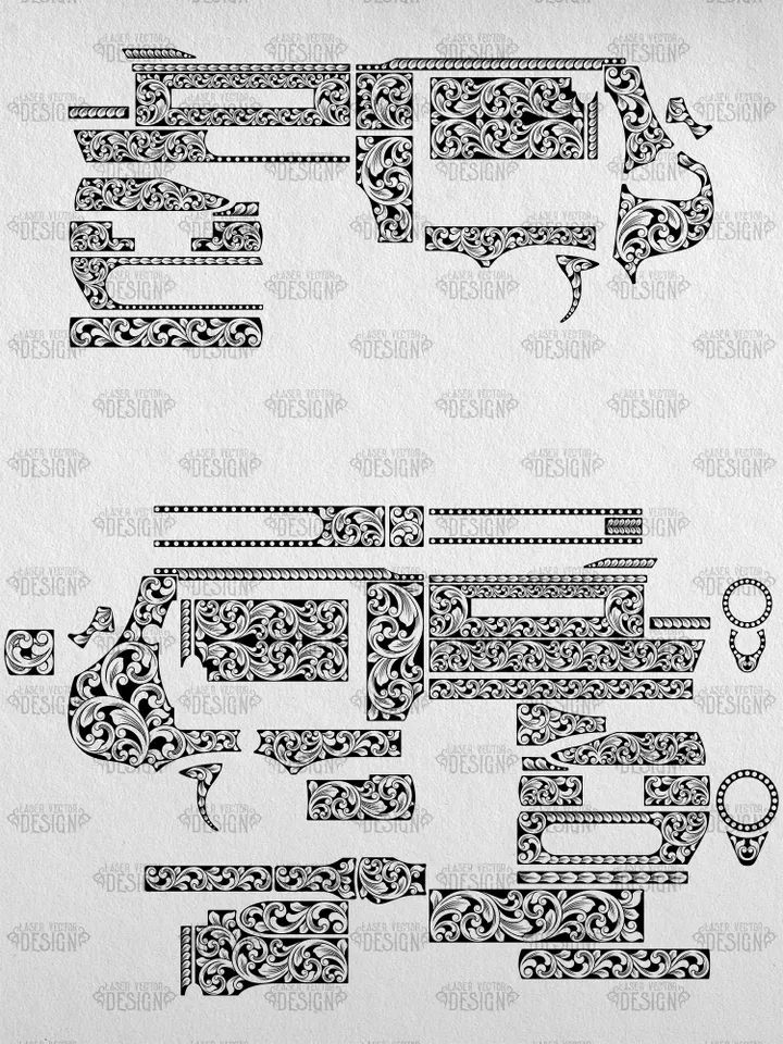 VECTOR DESIGN Smith & Wesson 460 V 5 in, Performance 500 3,5 in Scrollwork