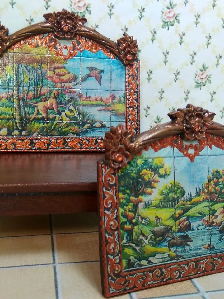 Panel for a dollhouse. Dollhouse.1:12 scale.