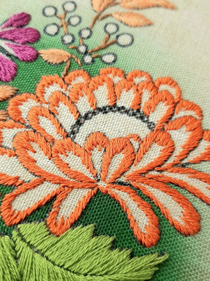 Bouquet flowers pattern pdf embroidery, Easy hand embroidery DIY