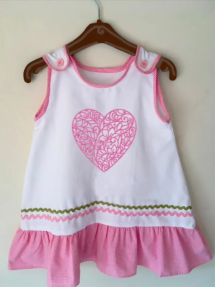 Floral Heart embroidery design Machine embroidery pattern 4 sizes, Embroidery files heart ornament instant download, Valentine heart #R22
