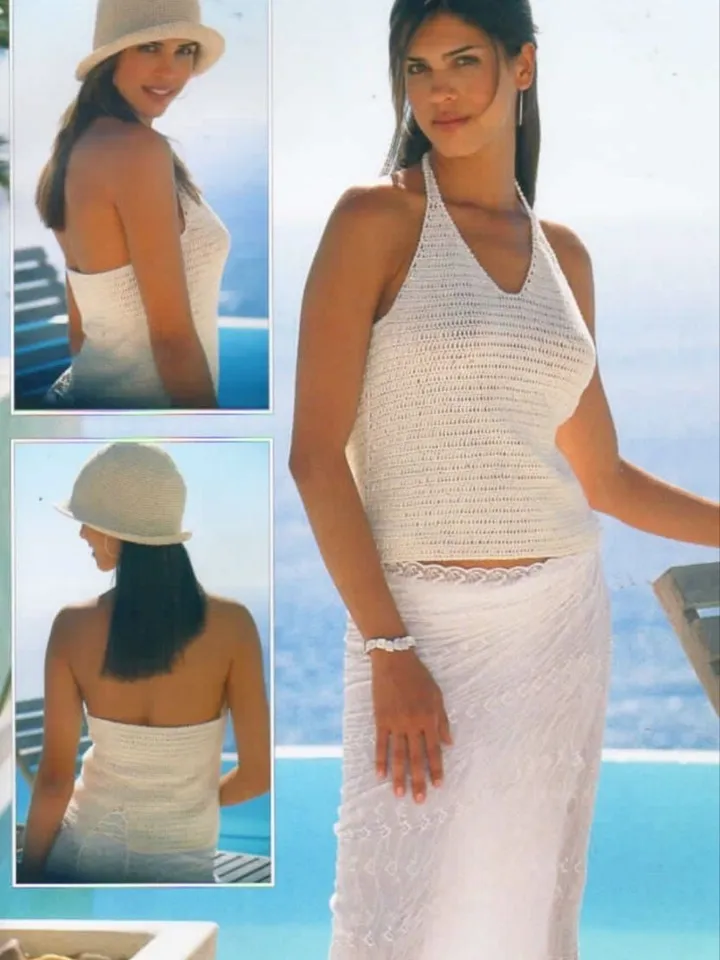 Top crochet pattern, easy crochet top, T-shirt crochet pattern pdf instant download