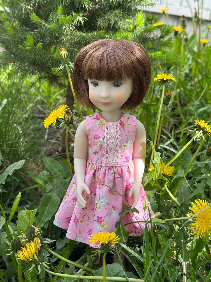 Tiny Charmer dress pattern for Siblies dolls