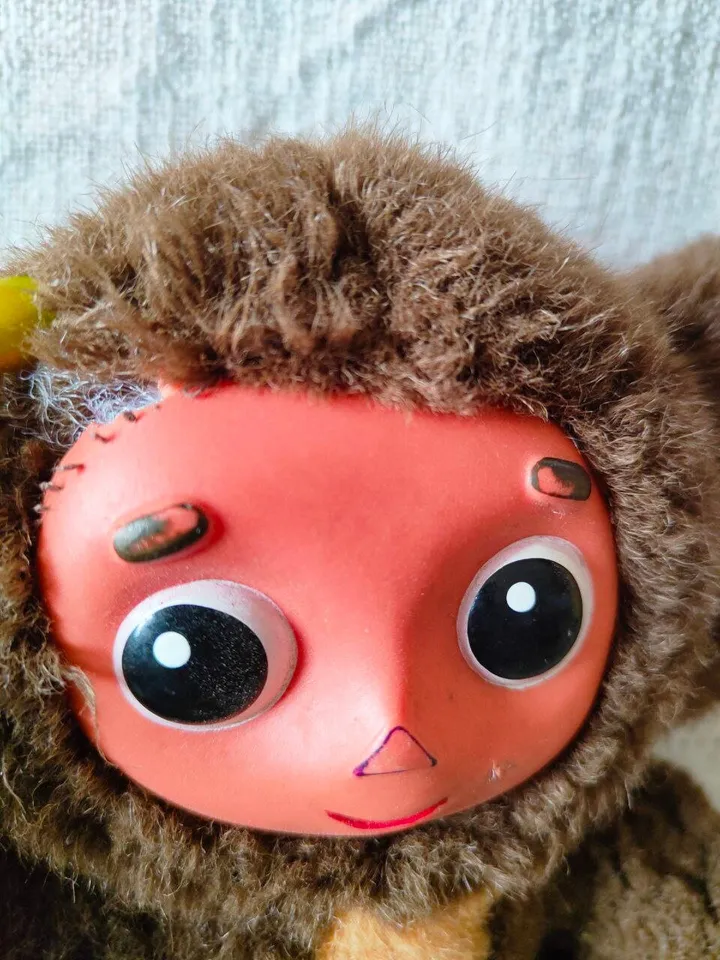 old toy Cheburashka,Soviet plush vintage,Cheburashka,toy for children,gift for collector,toy with history,retro,rare toy