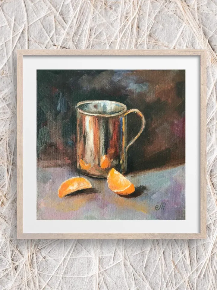 Original Still Life Food Oil Painting