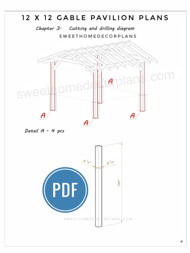 Diy 12 x 12 gable pavilion plans in pdf. Carport plans. Square outdoor covered gazebo plans. Diy backyard wooden pergola plans for outdoor