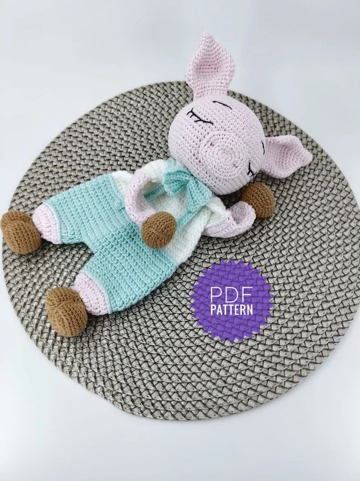 Pig Baby Lovey Crochet Pattern