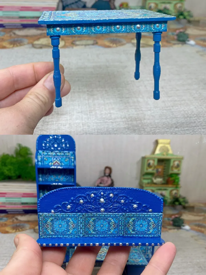 Tutorial. Set of furniture. 1:12. Dollhouse miniature. Furniture for dolls.