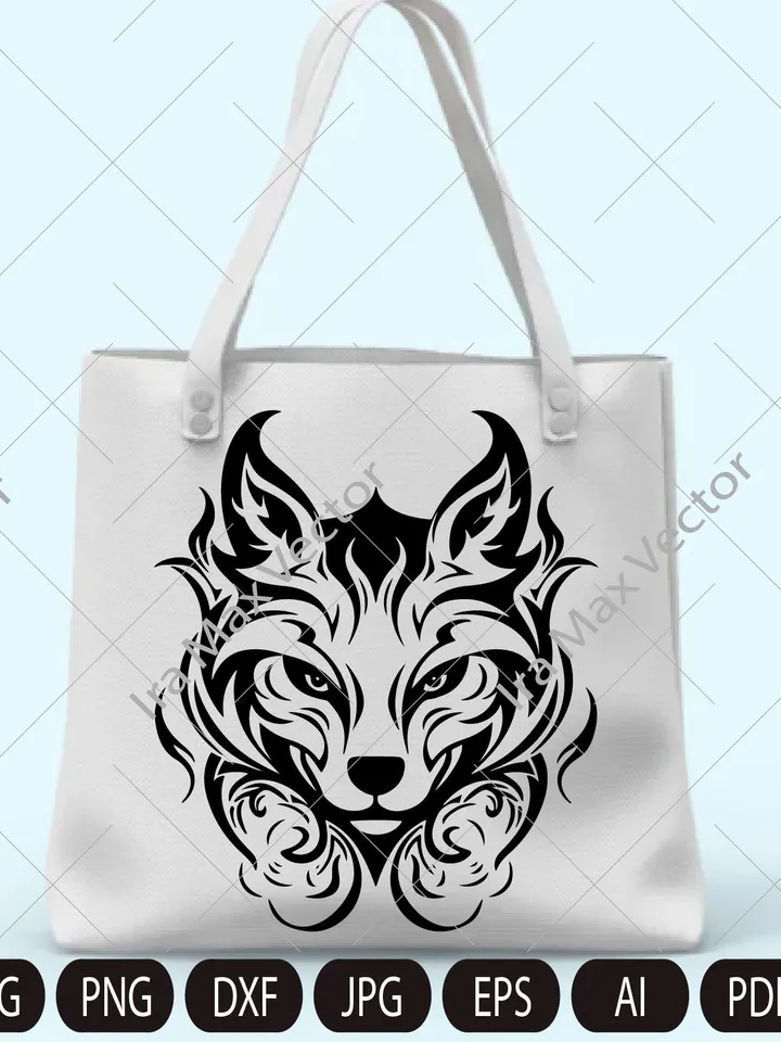 FOX Face svg / Fox Head svg / Fox svg /Fox Mascot svg / Fox Printable / Fox heraldic/ INSTANT DOWNLOAD