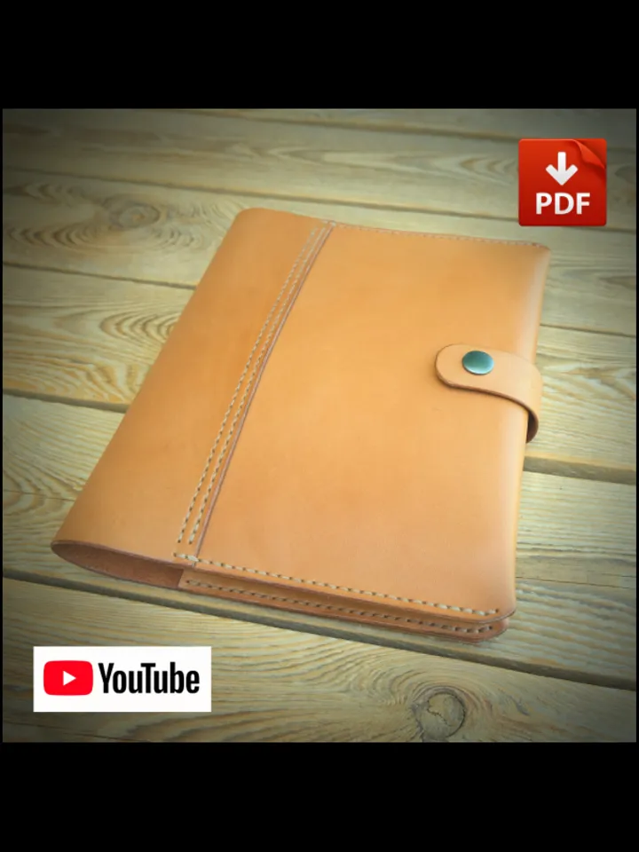 Leather pattern - to make a leather Folder. F-3