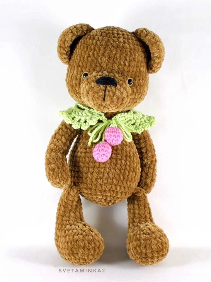 Crochet Teddy Bear Pattern. Amigurumi Plush Animal. Digital Download. PDF.