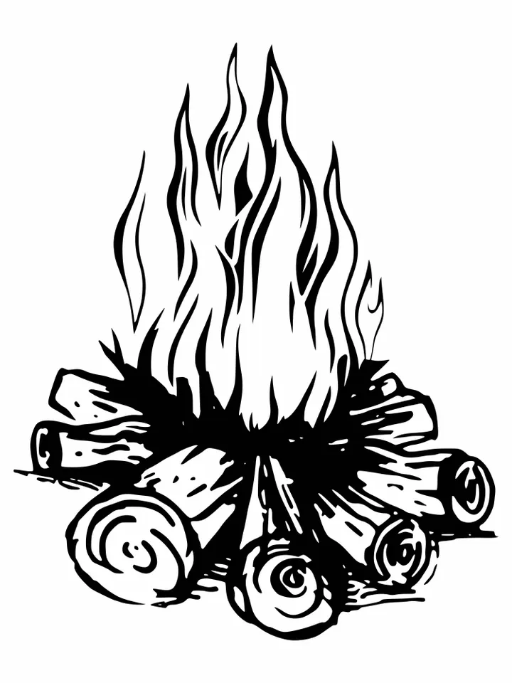 Campfire Svg, Campfire Cricut, Flames Svg, Camping Svg, Outdoor Campfire Svg, Camping Crew Svg, Bonfire SVG, Flame svg