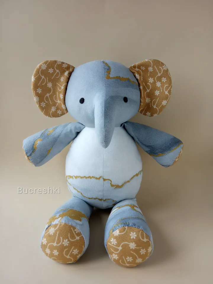 Stuffed Elephant Sewing Pattern PDF